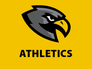 Fierce hawk logo and athletics title