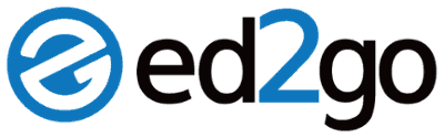 ed 2 go blue and black logo