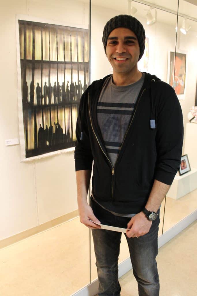 ArtSpace student exhibit award winner Saeed Ajideh