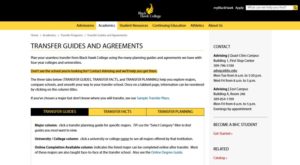 transfer guides and agreements BHC webpage