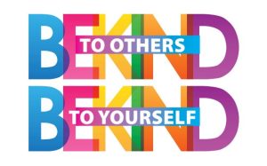 text Be kind to other Be kind to yourself