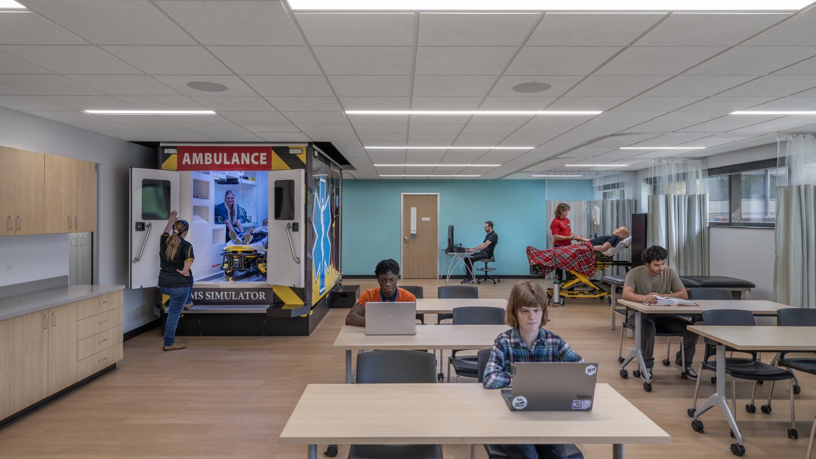 Ambulance and classroom