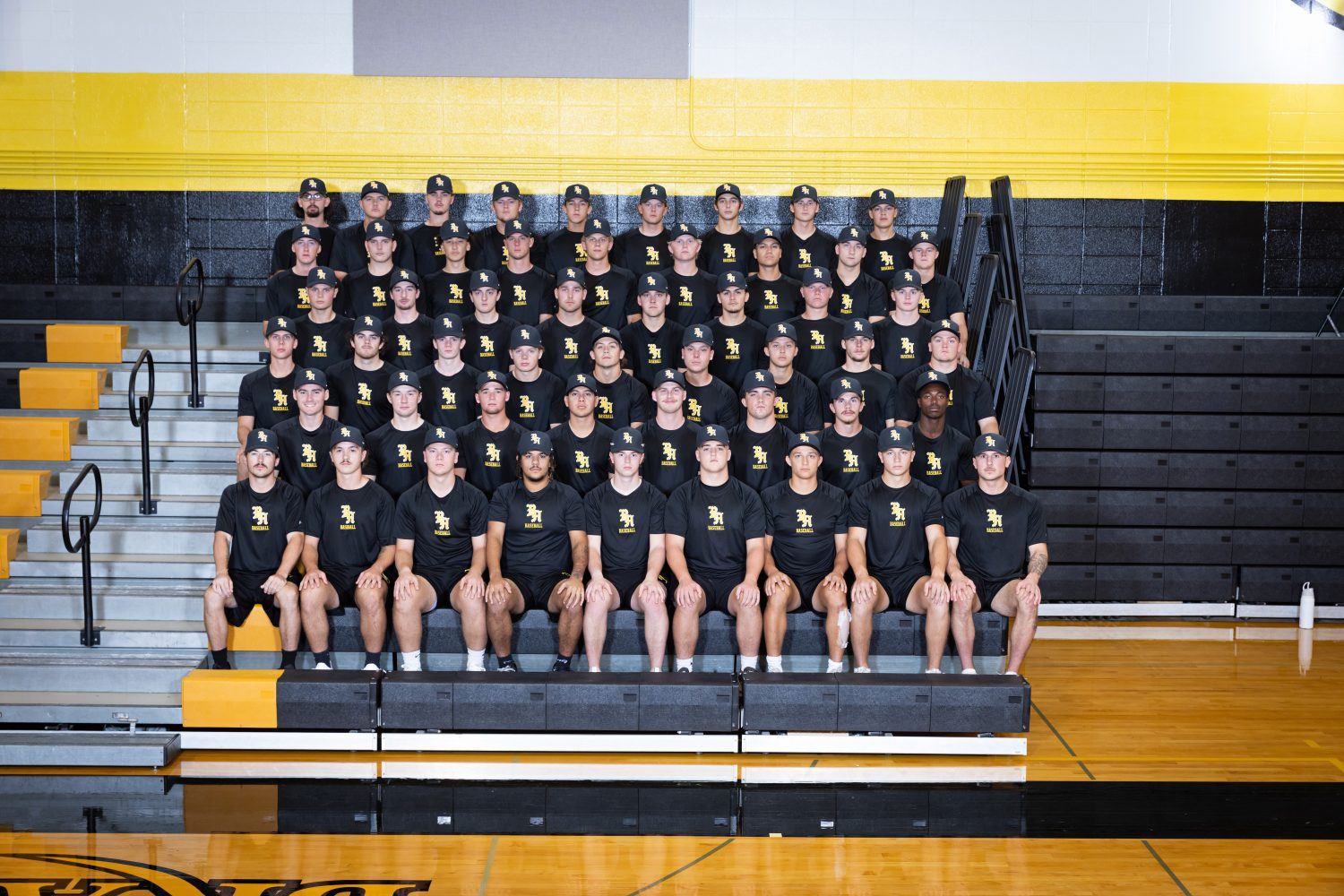 Baseball roster Large group of baseball players seated.