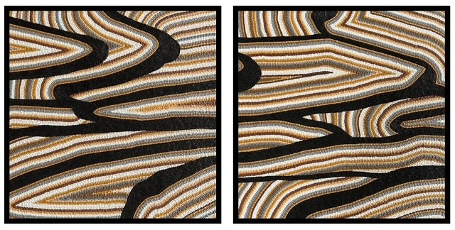 encaustic painting made with beeswax, damar resin and pigment by Cindy Lesprance