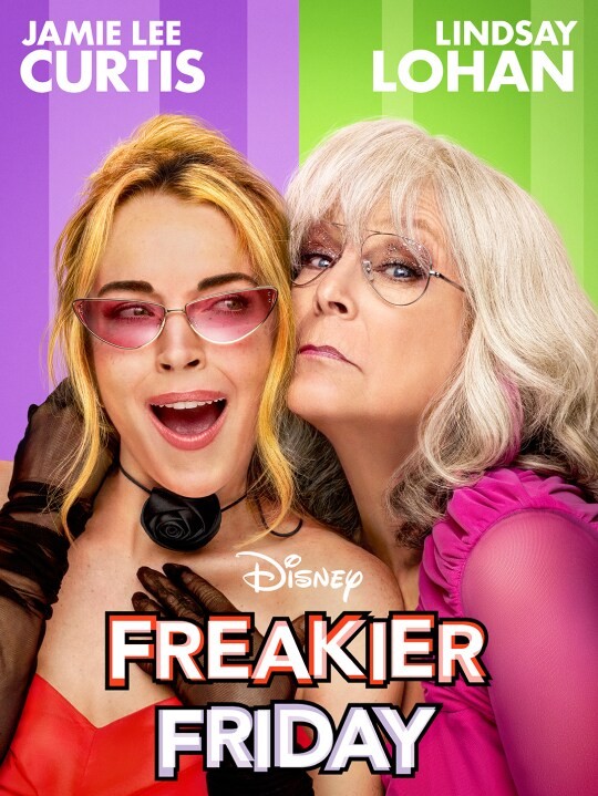 2 women on Freakier Friday movie poster.