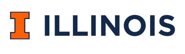 University of illinois urbana champagne logo. An orange i and the word "illinois"