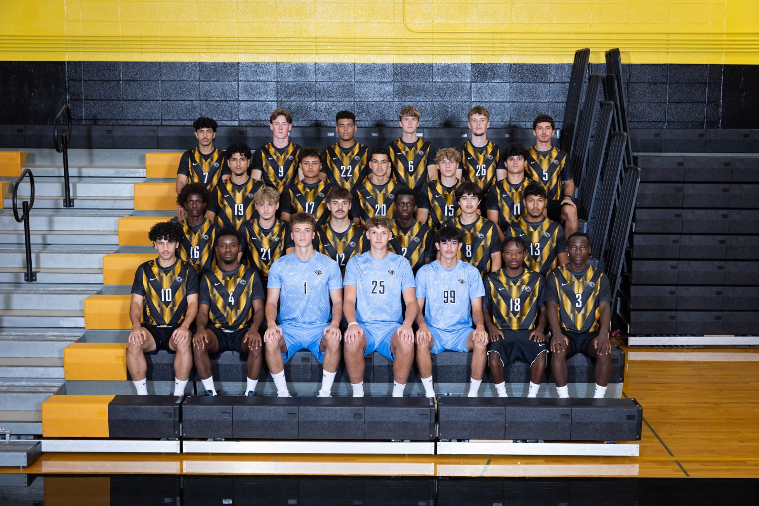 Men's soccer roster Group photo of a soccer team