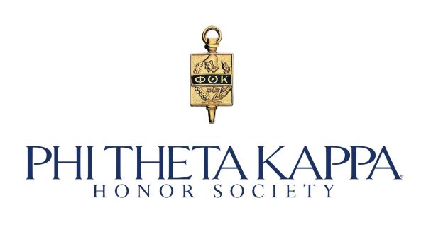 Text phi theta kappa honor society with key above text
