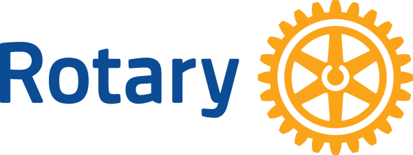Rotaract club intro meeting Rotary international logo.
