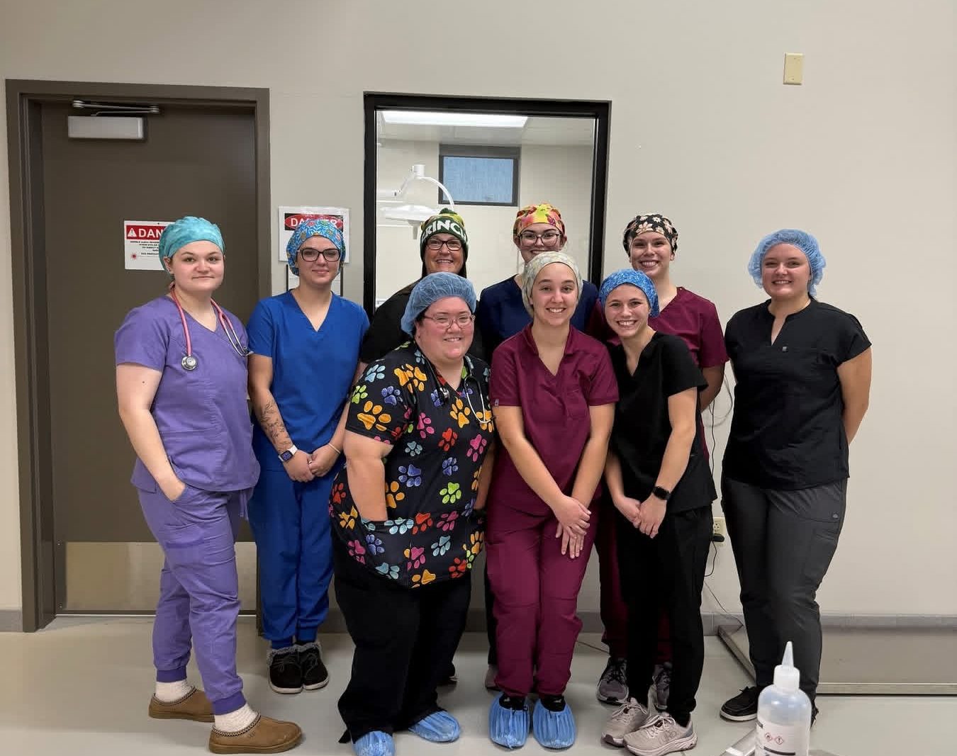 Turning passion into practice: a vet tech success story Group of medical professionals in scrubs