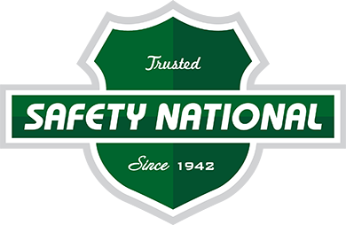 Green shield logo with text; safety nation, trusted since 1942