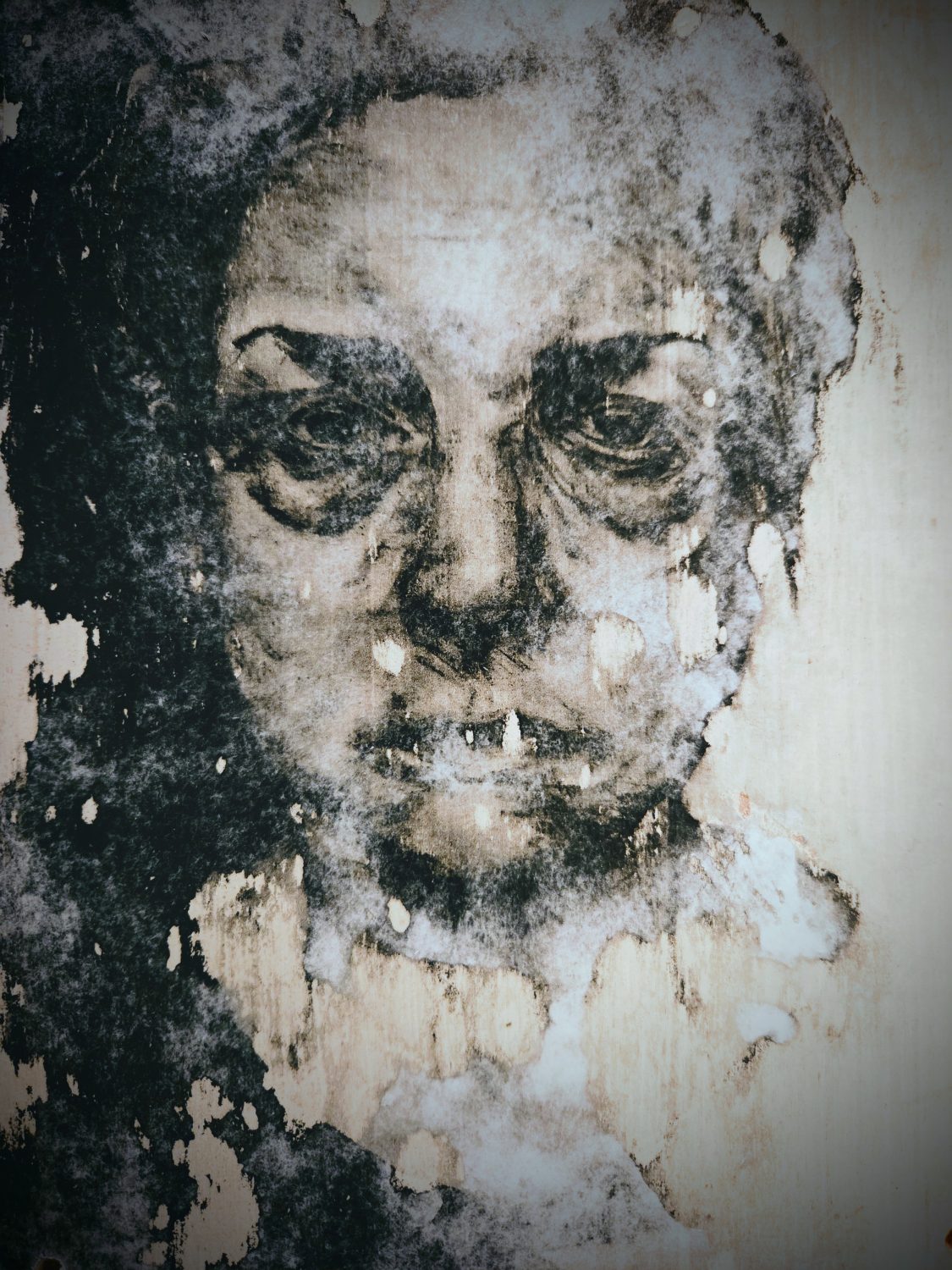 Artspace gallery exhibit - sculpture by sessah delarue Artwork by sessah delarue. A stylistic portrait of a face in monotone colors.