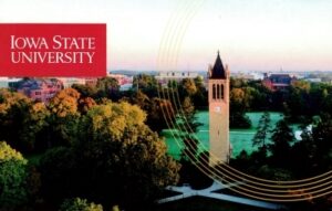 Iowa state university campanile grounds & buildings