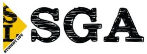 A black letter with white background