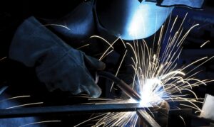 Welding sparks